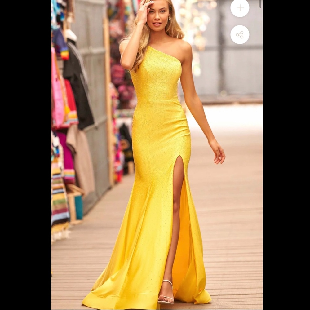 Jovani Beaded yellow dress